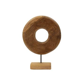 Scultura dorat in teak riciclato cm 28x10x38 (pezzi unici - non rip. in serie)