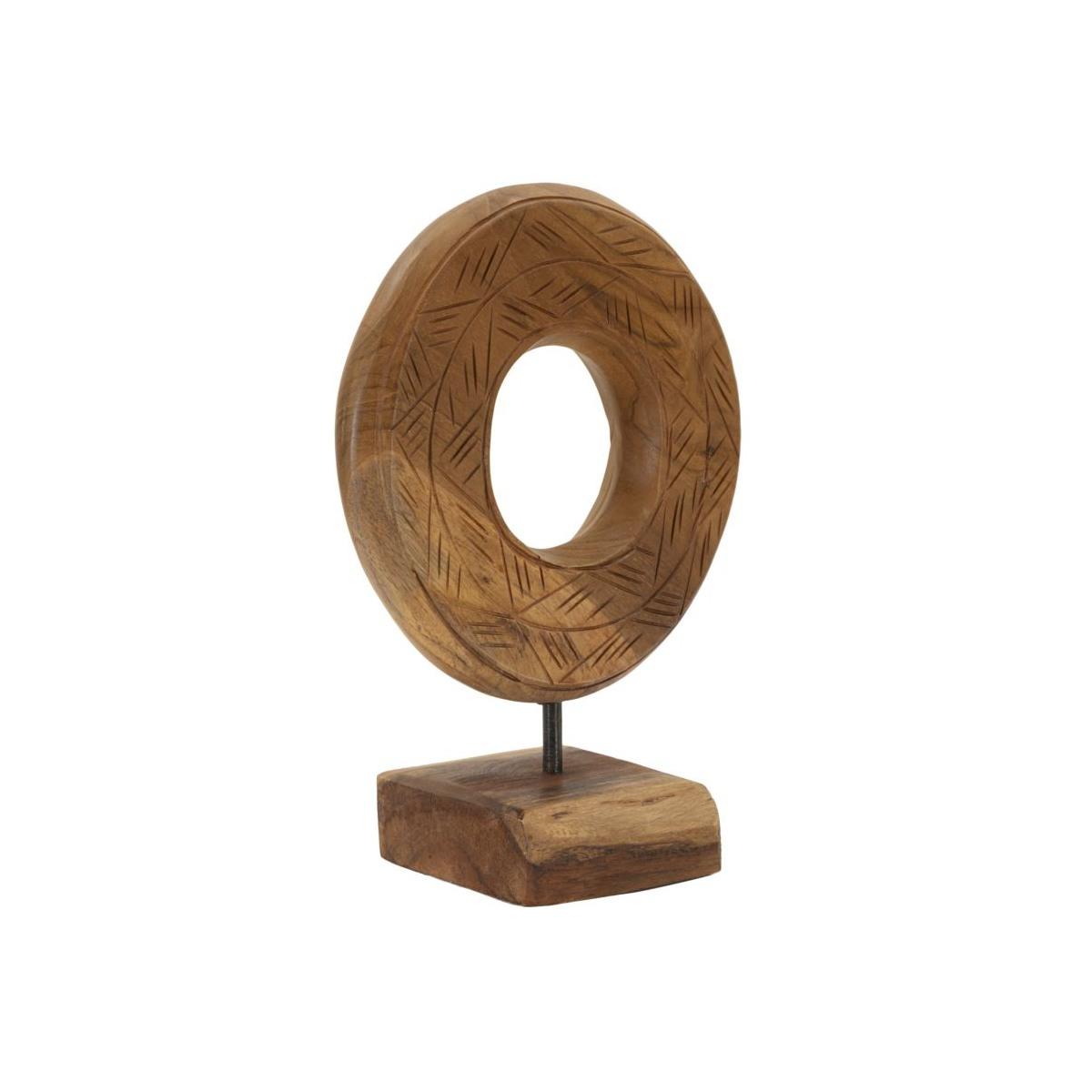 Scultura dorat in teak ric. cm 20x10x28 min 2 (pezzi unici - non rip. in serie)