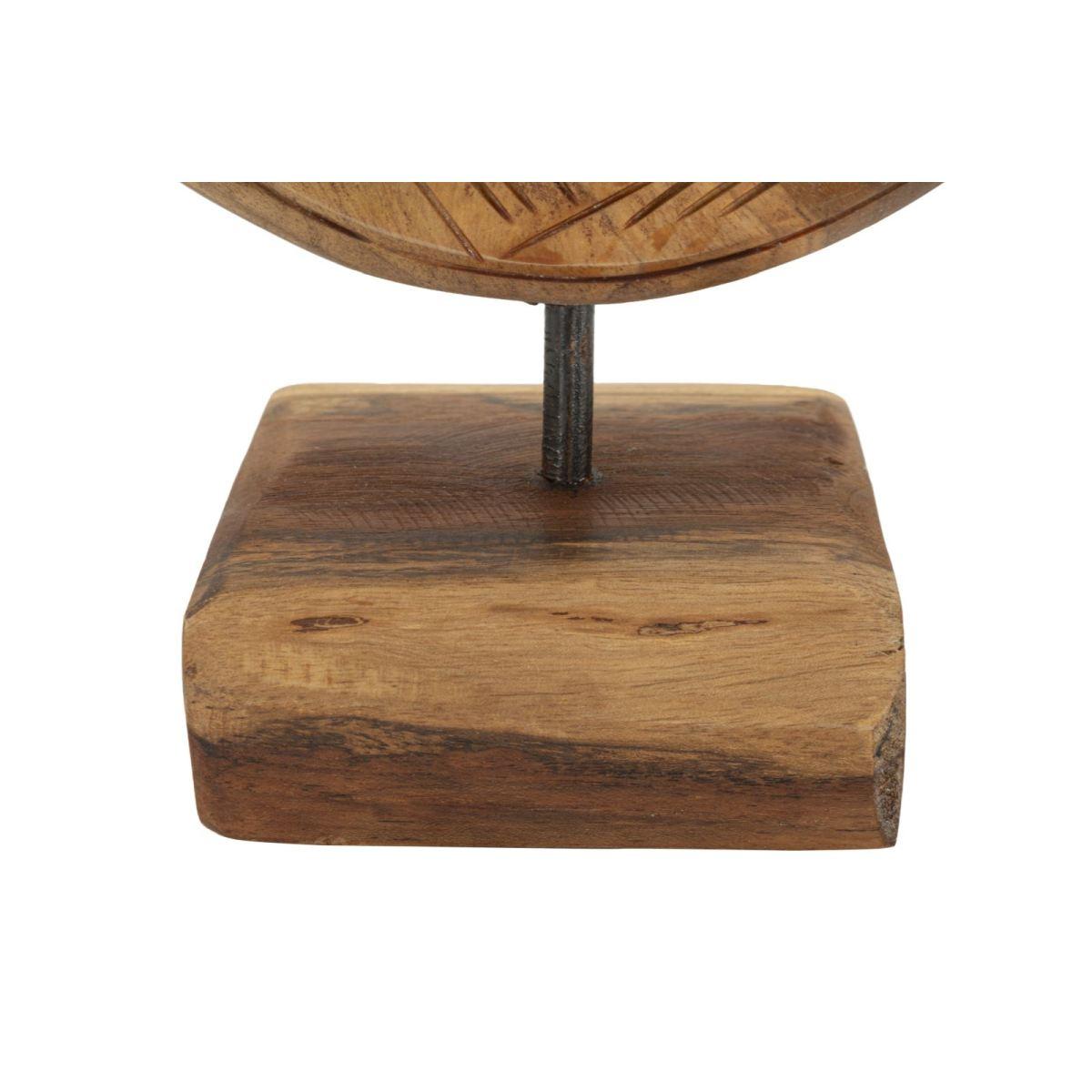 Scultura dorat in teak ric. cm 20x10x28 min 2 (pezzi unici - non rip. in serie)