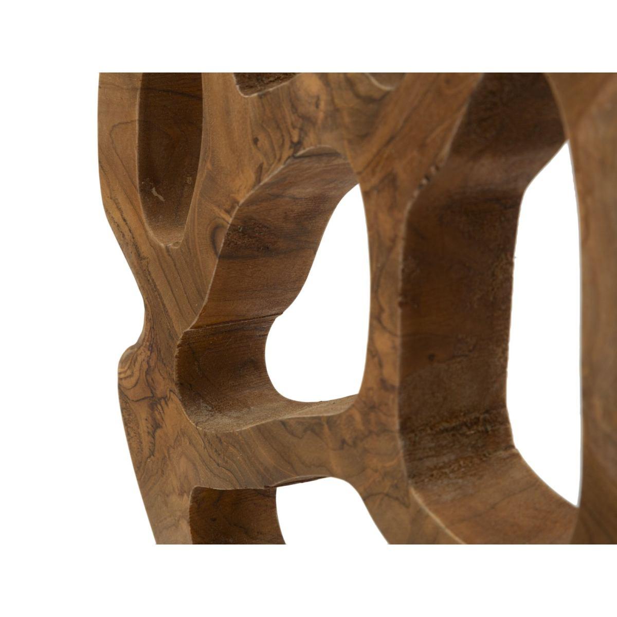 Scultura lubang in teak riciclato cm 25x10x38 (pezzi unici - non rip. in serie)