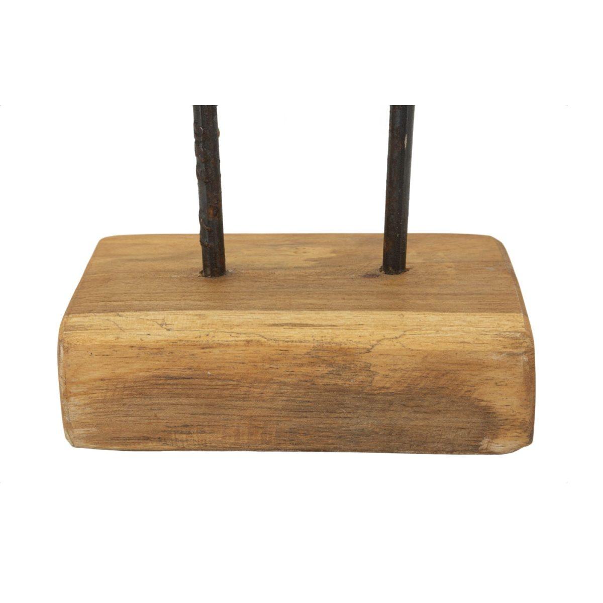Scultura lubang in teak riciclato cm 25x10x38 (pezzi unici - non rip. in serie)
