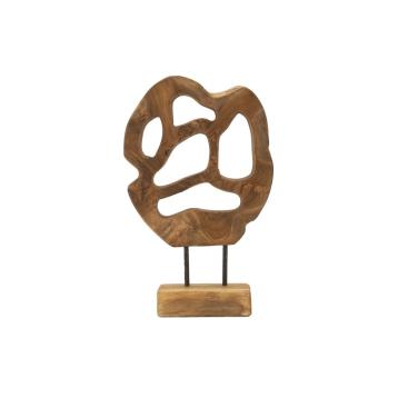 Scultura lubang in teak riciclato cm 25x10x38 (pezzi unici - non rip. in serie)