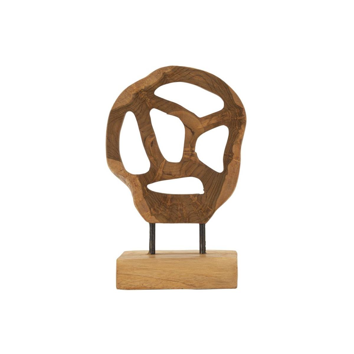 Scultura lubang in teak riciclato cm 18x10x27 (pezzi unici - non rip. in serie)
