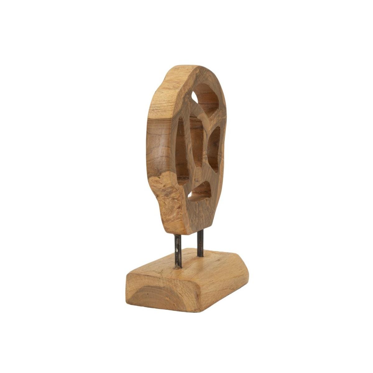 Scultura lubang in teak riciclato cm 18x10x27 (pezzi unici - non rip. in serie)