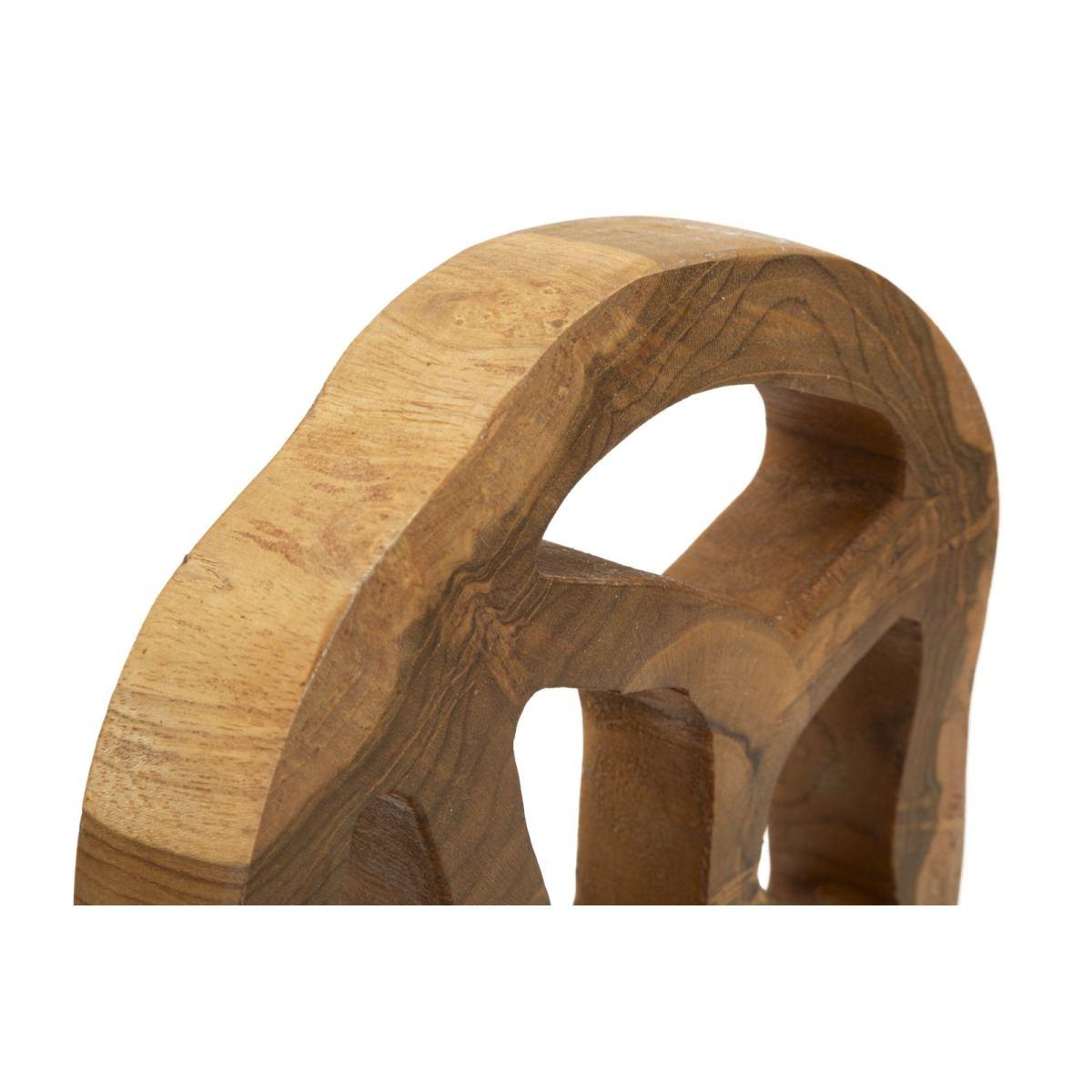 Scultura lubang in teak riciclato cm 18x10x27 (pezzi unici - non rip. in serie)