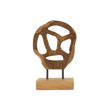 Scultura lubang in teak riciclato cm 18x10x27 (pezzi unici - non rip. in serie)