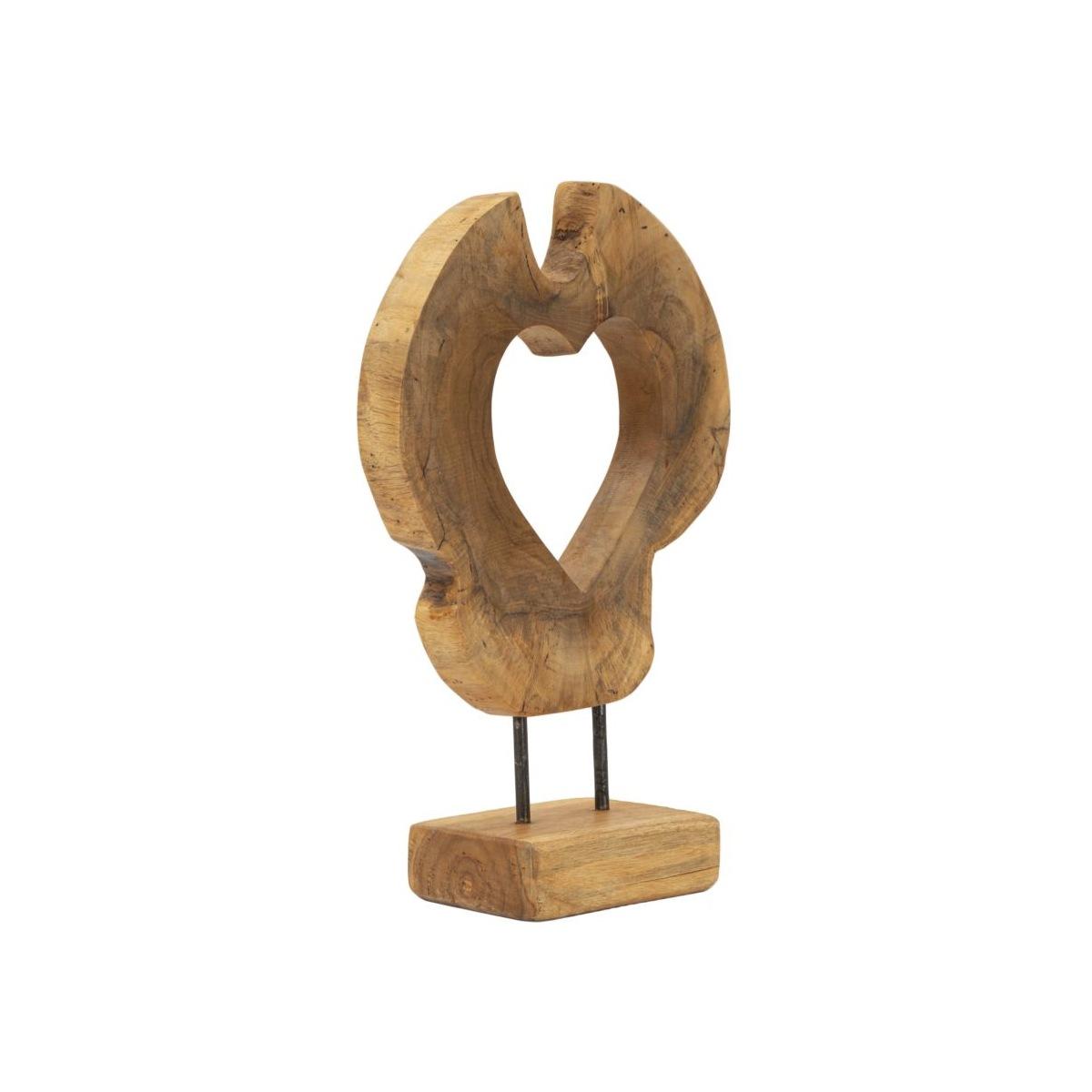 Scultura hasi in teak riciclato cm 28x10x38 (pezzi unici - non rip. in serie)