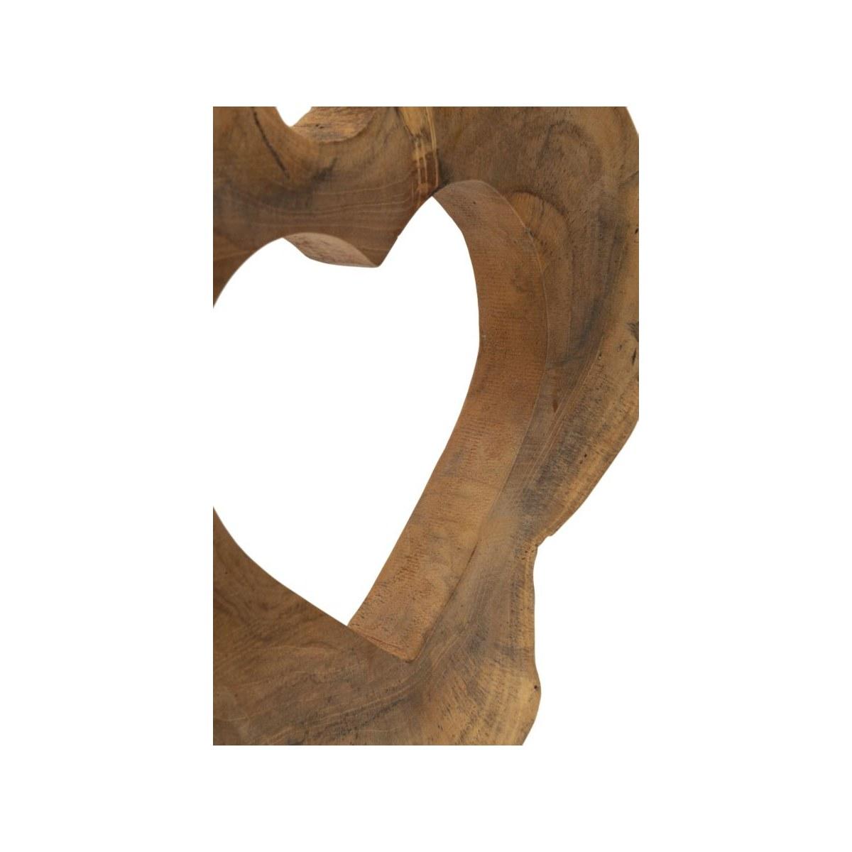 Scultura hasi in teak riciclato cm 28x10x38 (pezzi unici - non rip. in serie)