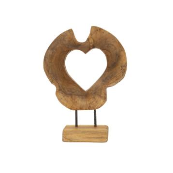 Scultura hasi in teak riciclato cm 28x10x38 (pezzi unici - non rip. in serie)
