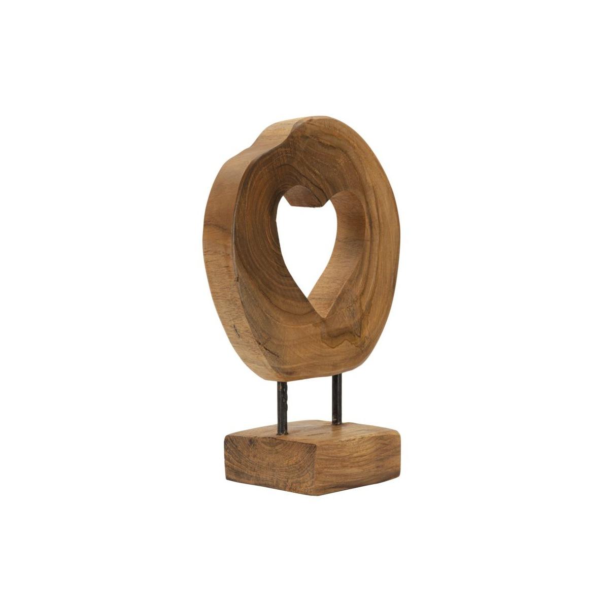 Scultura hasi in teak ric. cm 20x10x28 min 2 (pezzi unici - non rip. in serie)