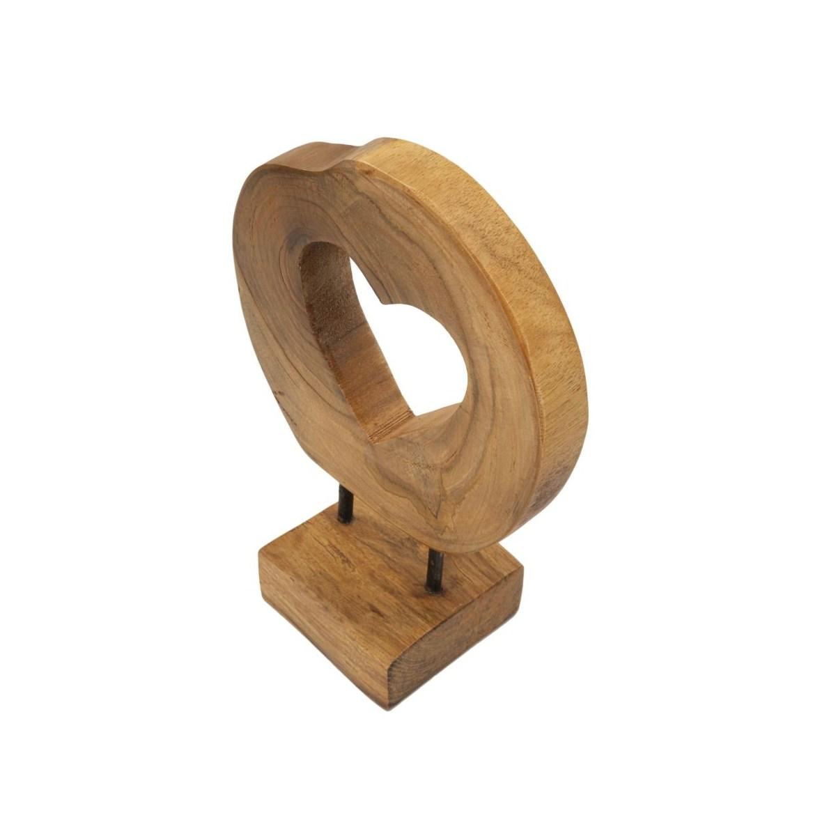 Scultura hasi in teak ric. cm 20x10x28 min 2 (pezzi unici - non rip. in serie)