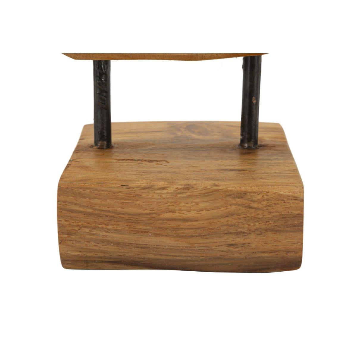 Scultura hasi in teak ric. cm 20x10x28 min 2 (pezzi unici - non rip. in serie)