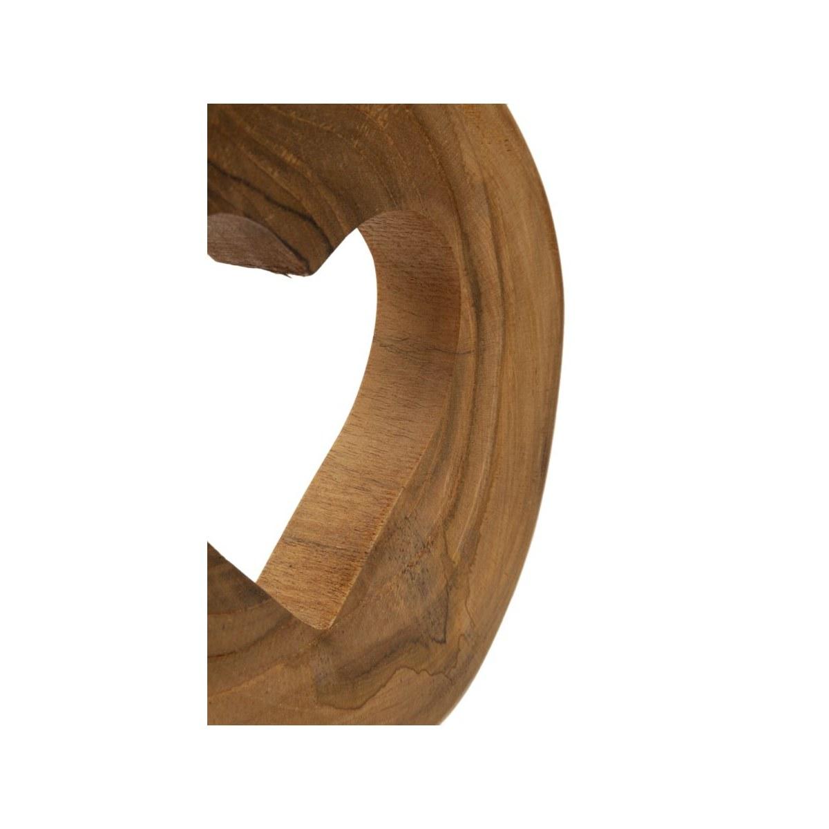 Scultura hasi in teak ric. cm 20x10x28 min 2 (pezzi unici - non rip. in serie)