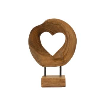 Scultura hasi in teak ric. cm 20x10x28 min 2 (pezzi unici - non rip. in serie)