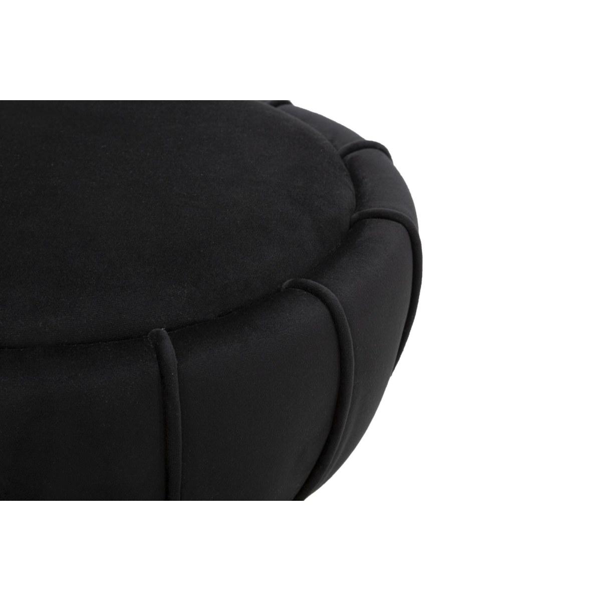 Sgabello flower nero cm Ø 40x44