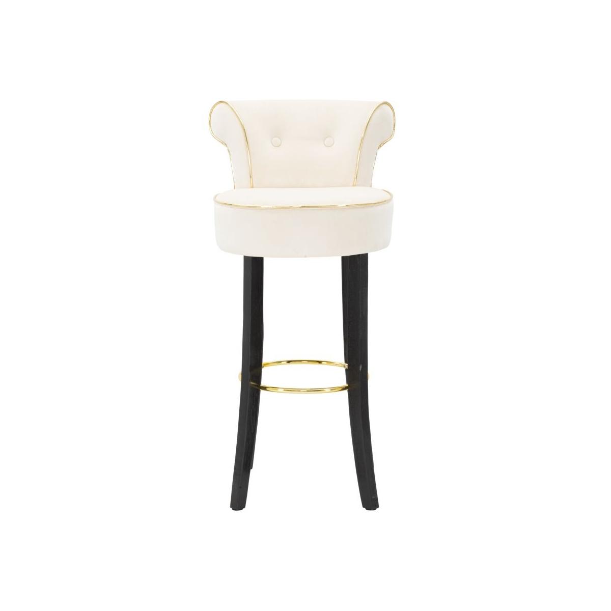 Sgabello bar luxy crema cm 46x48x96 (altezza seduta 75cm)