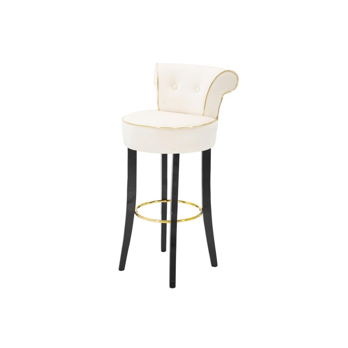 Sgabello bar luxy crema cm 46x48x96 (altezza seduta 75cm)
