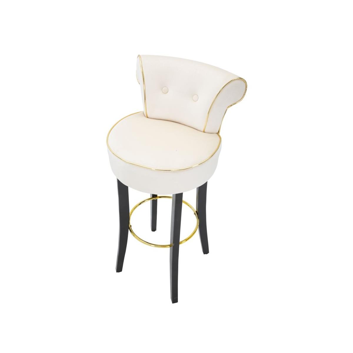 Sgabello bar luxy crema cm 46x48x96 (altezza seduta 75cm)