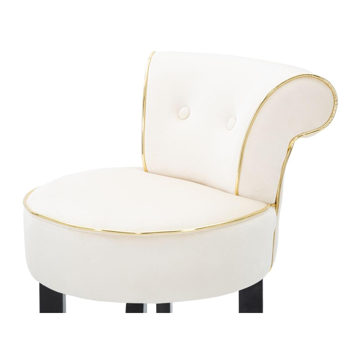 Sgabello bar luxy crema cm 46x48x96 (altezza seduta 75cm)
