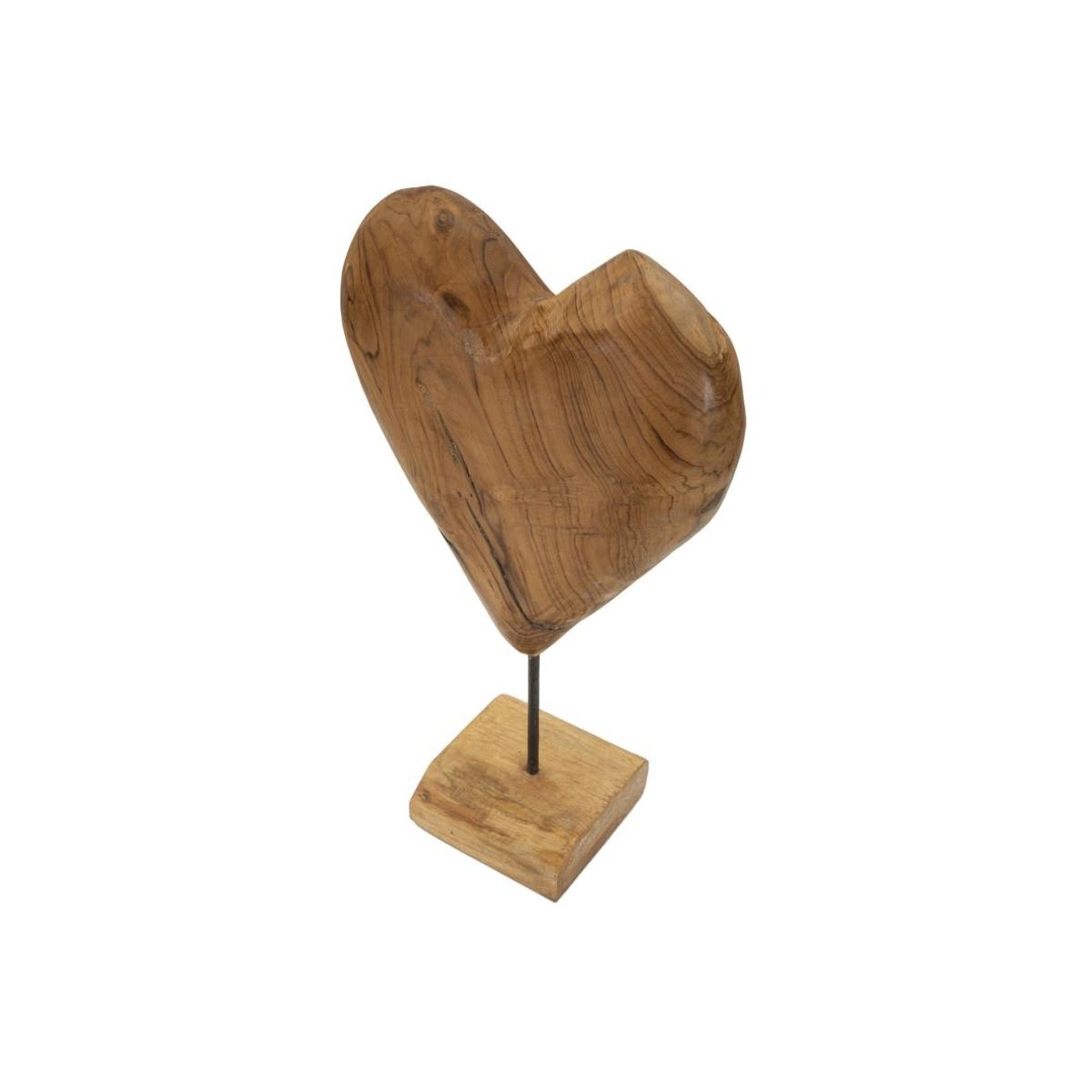 Scultura dobu in teak riciclato cm 25x12x45 (pezzi unici - non rip. in serie)