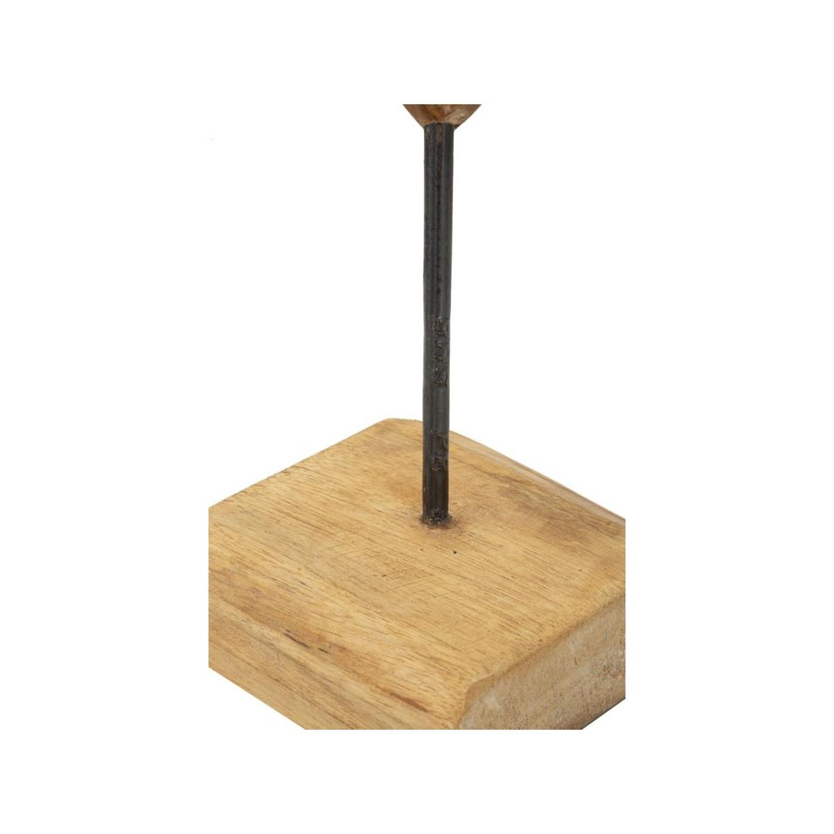Scultura dobu in teak riciclato cm 25x12x45 (pezzi unici - non rip. in serie)