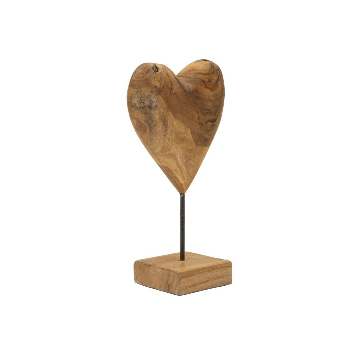 Scultura dobu in teak riciclato cm 20x12x37 (pezzi unici - non rip. in serie)
