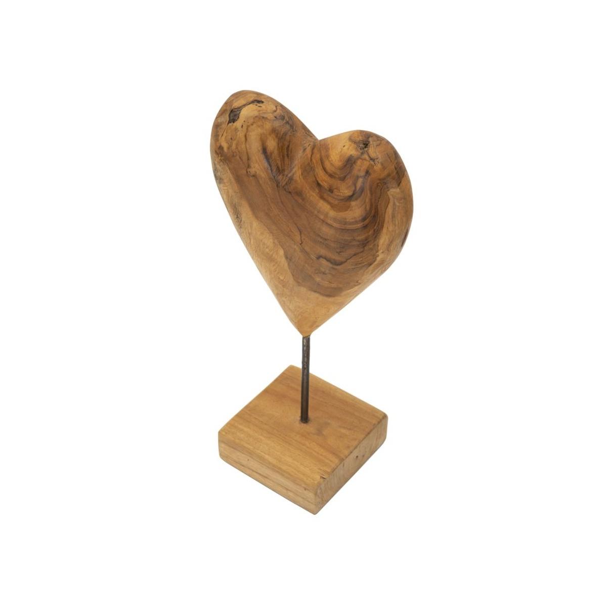 Scultura dobu in teak riciclato cm 20x12x37 (pezzi unici - non rip. in serie)