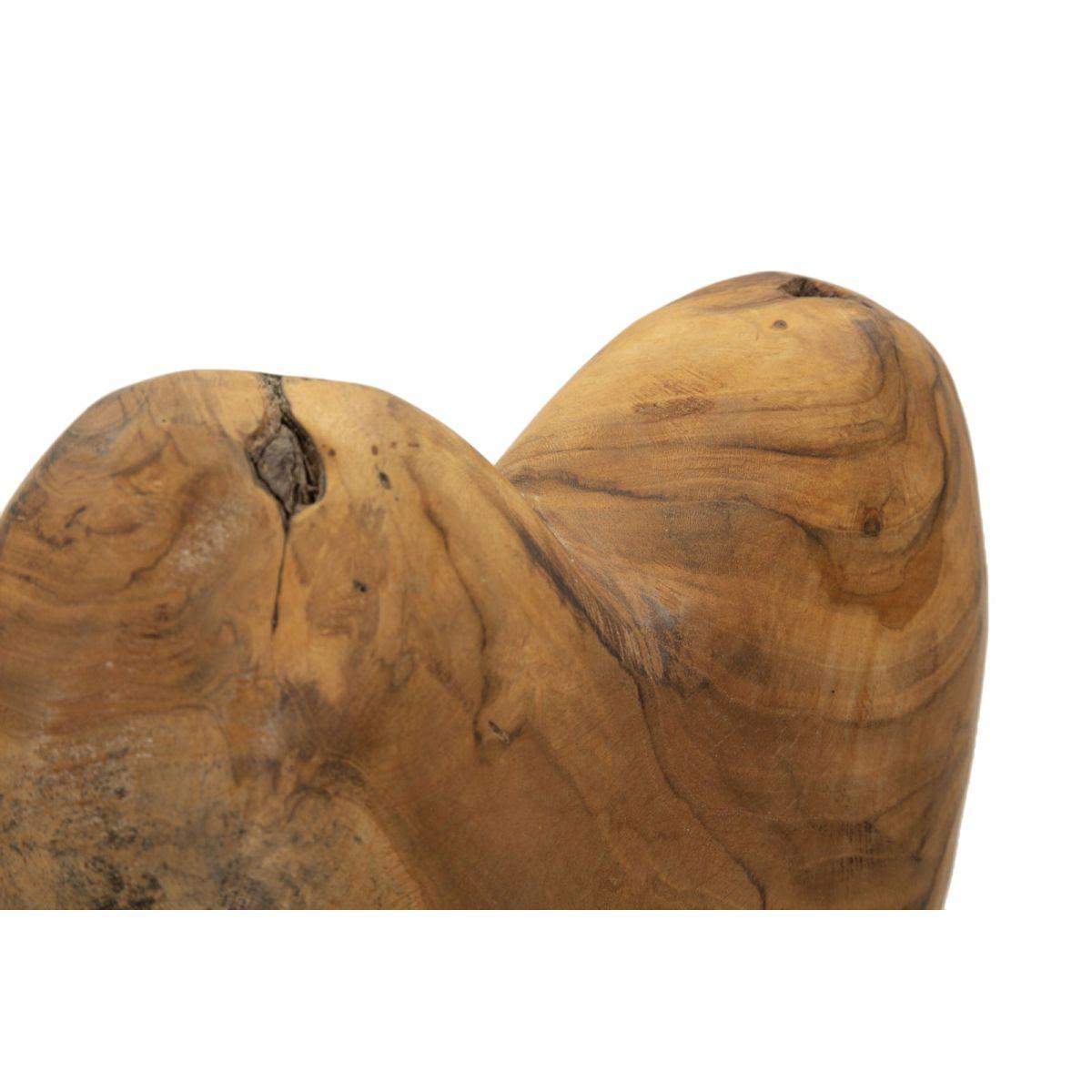 Scultura dobu in teak riciclato cm 20x12x37 (pezzi unici - non rip. in serie)