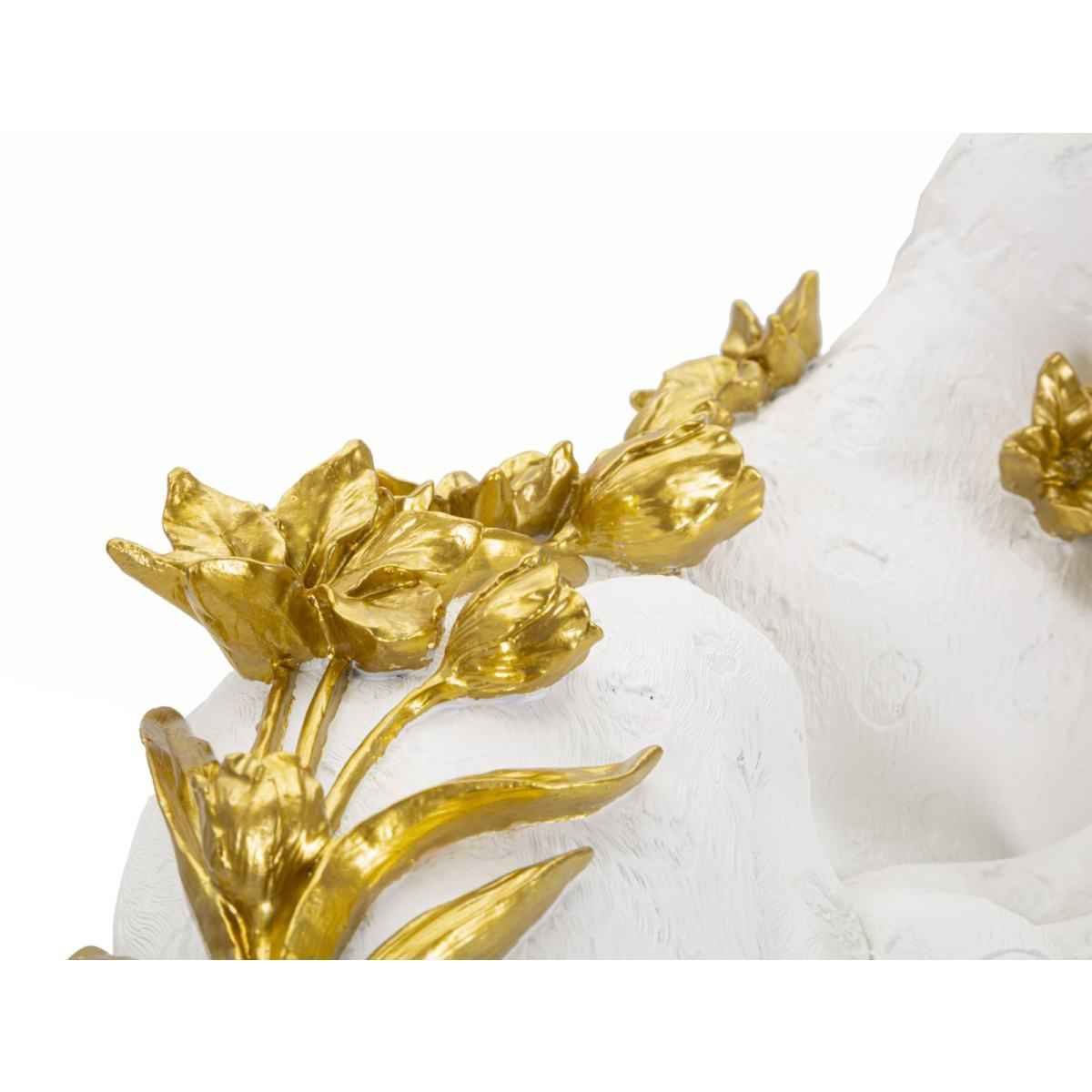 Leopardo white/gold cm 53x21,5x24