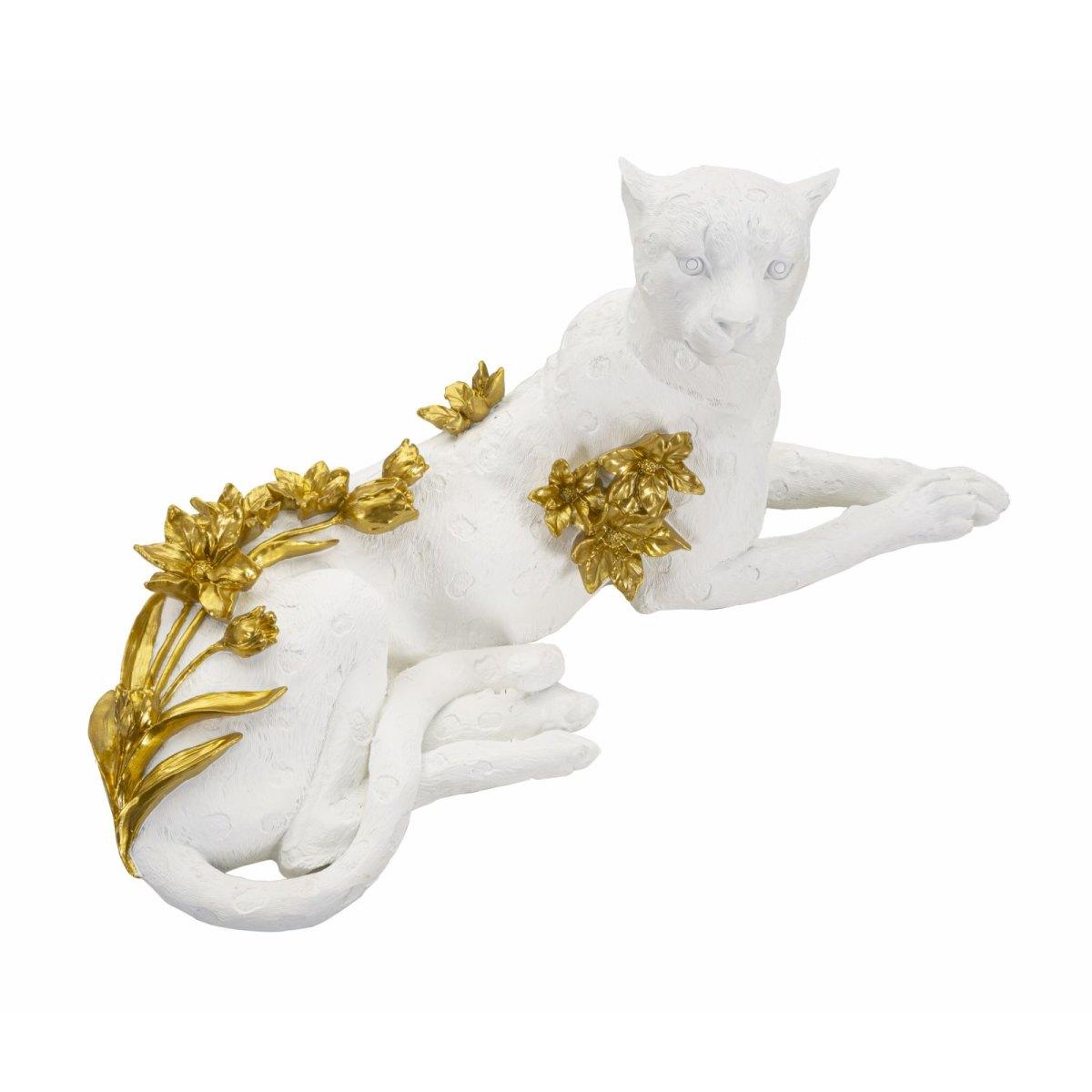 Leopardo white/gold cm 53x21,5x24