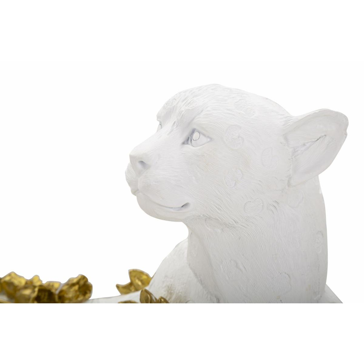 Leopardo white/gold cm 53x21,5x24