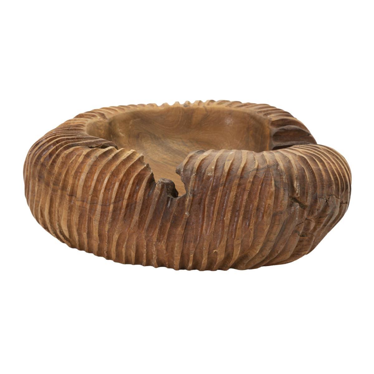 S/tasche garit in teak ric. cm 37x40x16 (pezzi unici - non rip. in serie)