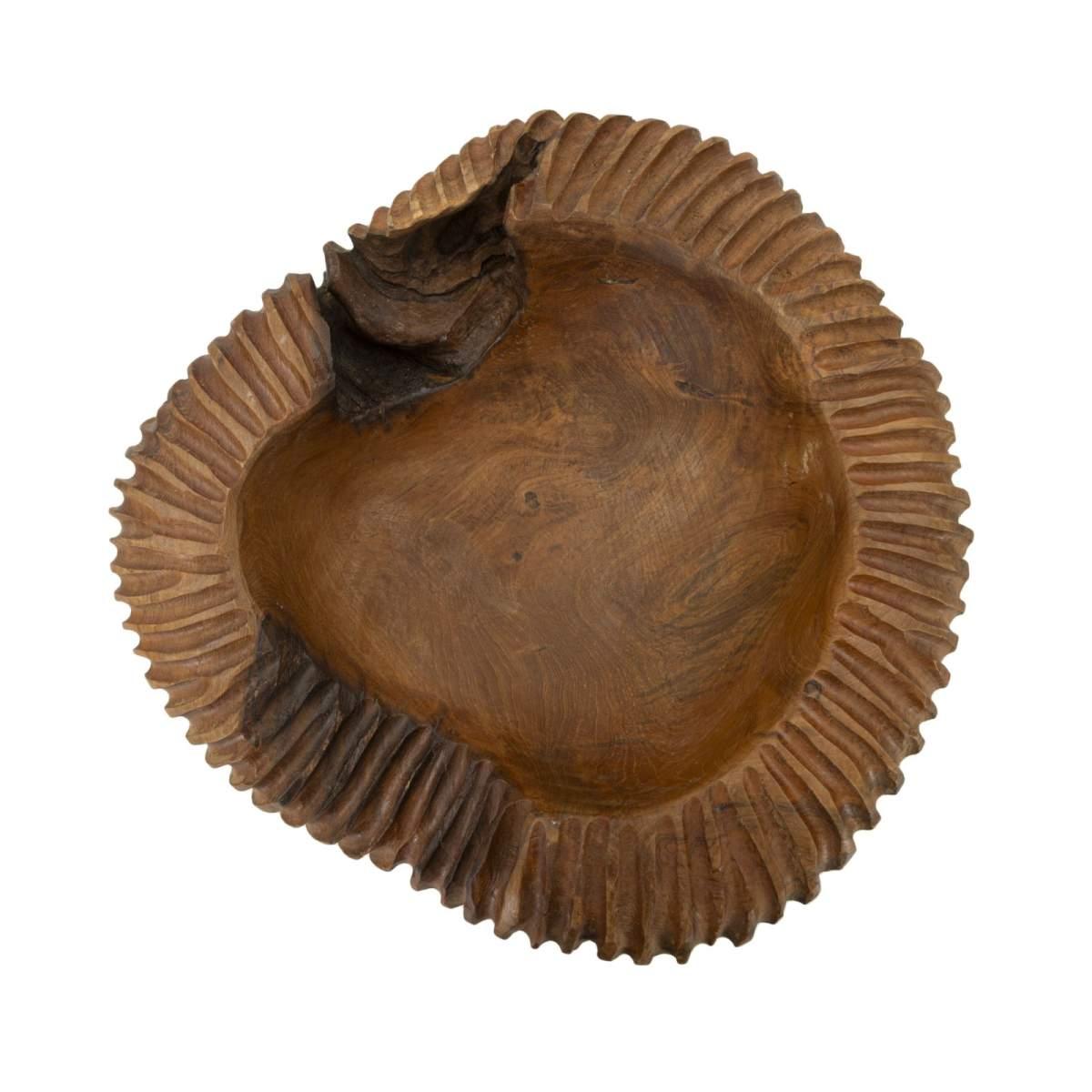 S/tasche garit in teak ric. cm 37x40x16 (pezzi unici - non rip. in serie)