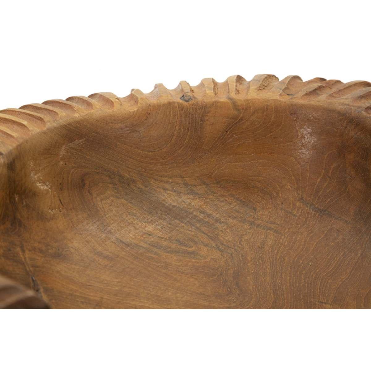 S/tasche garit in teak ric. cm 37x40x16 (pezzi unici - non rip. in serie)
