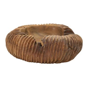 S/tasche garit in teak ric. cm 37x40x16 (pezzi unici - non rip. in serie)