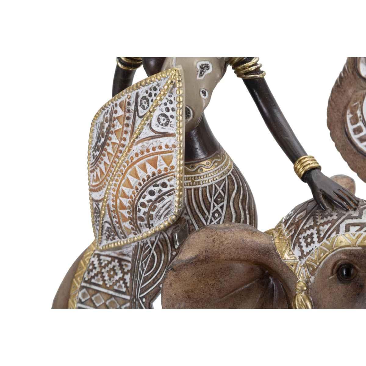 Masai tribal c/elefante cm 22,5x12x32,5