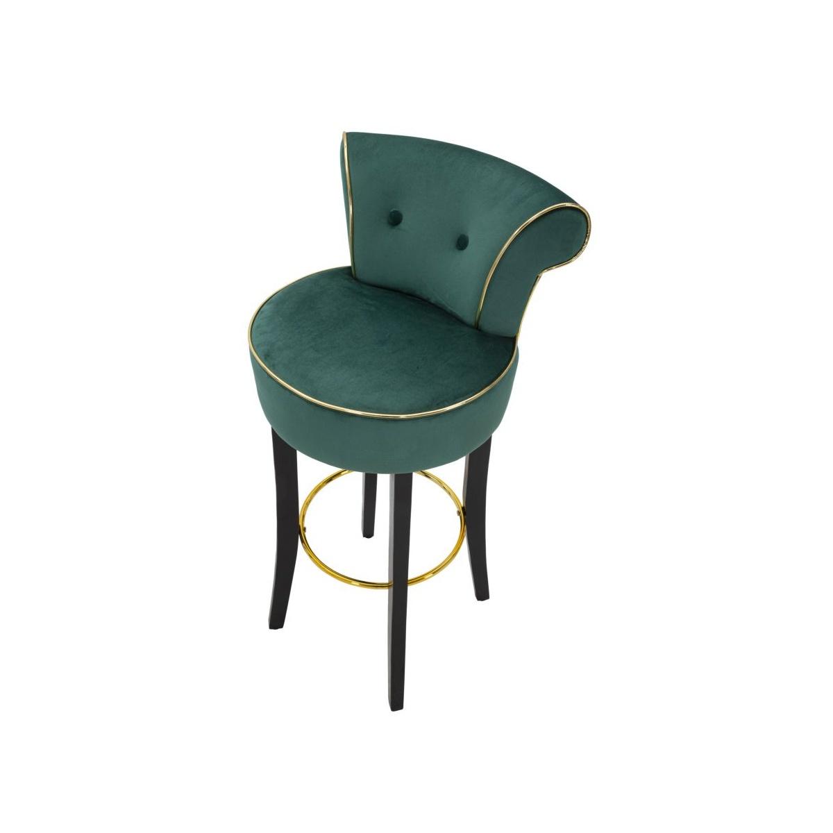 Sgabello bar luxy verde cm 46x48x96 (altezza seduta 75cm)