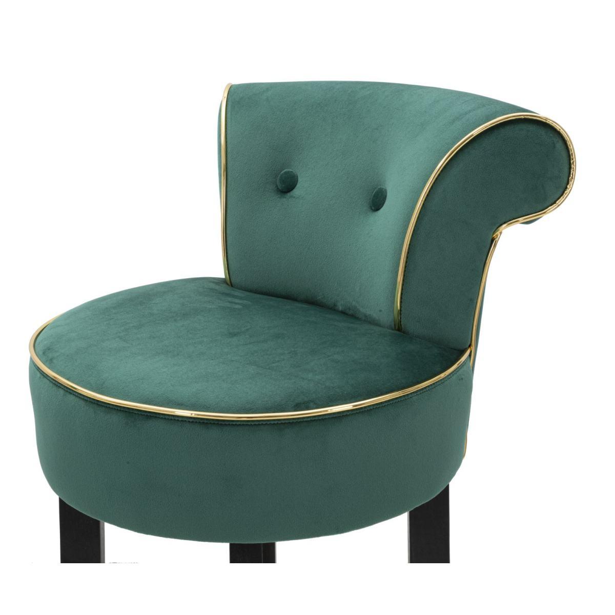 Sgabello bar luxy verde cm 46x48x96 (altezza seduta 75cm)