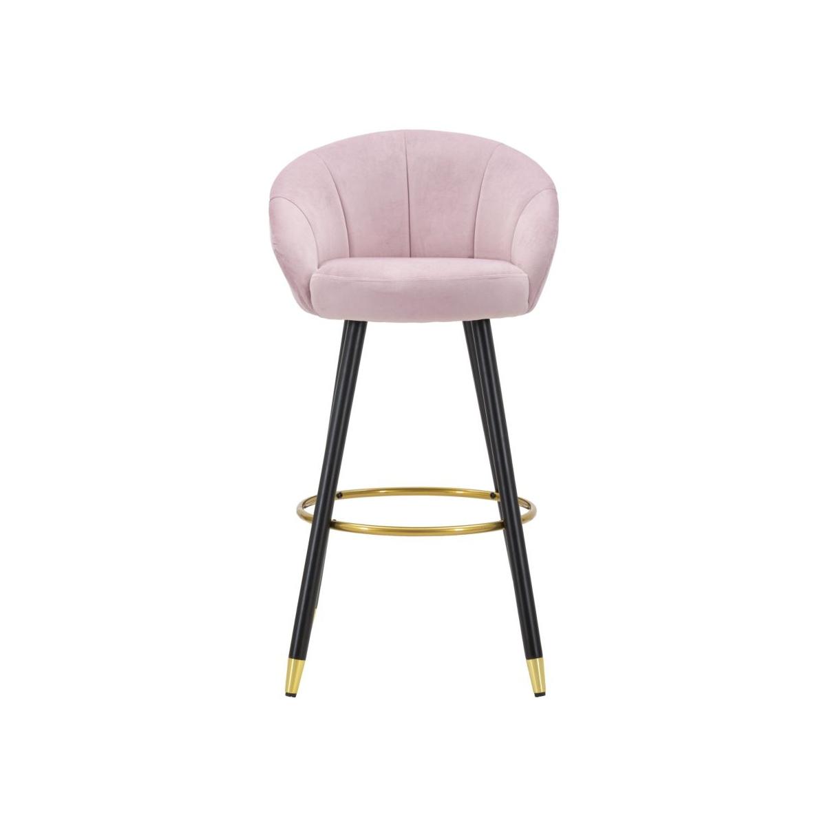 Sgabello bar prague rosa cm 55x56x104 (altezza seduta 80cm)