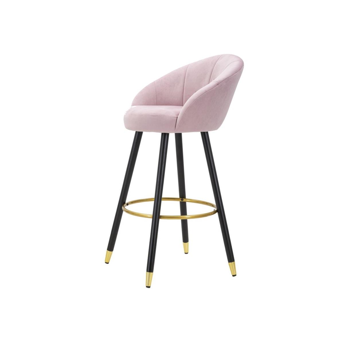 Sgabello bar prague rosa cm 55x56x104 (altezza seduta 80cm)
