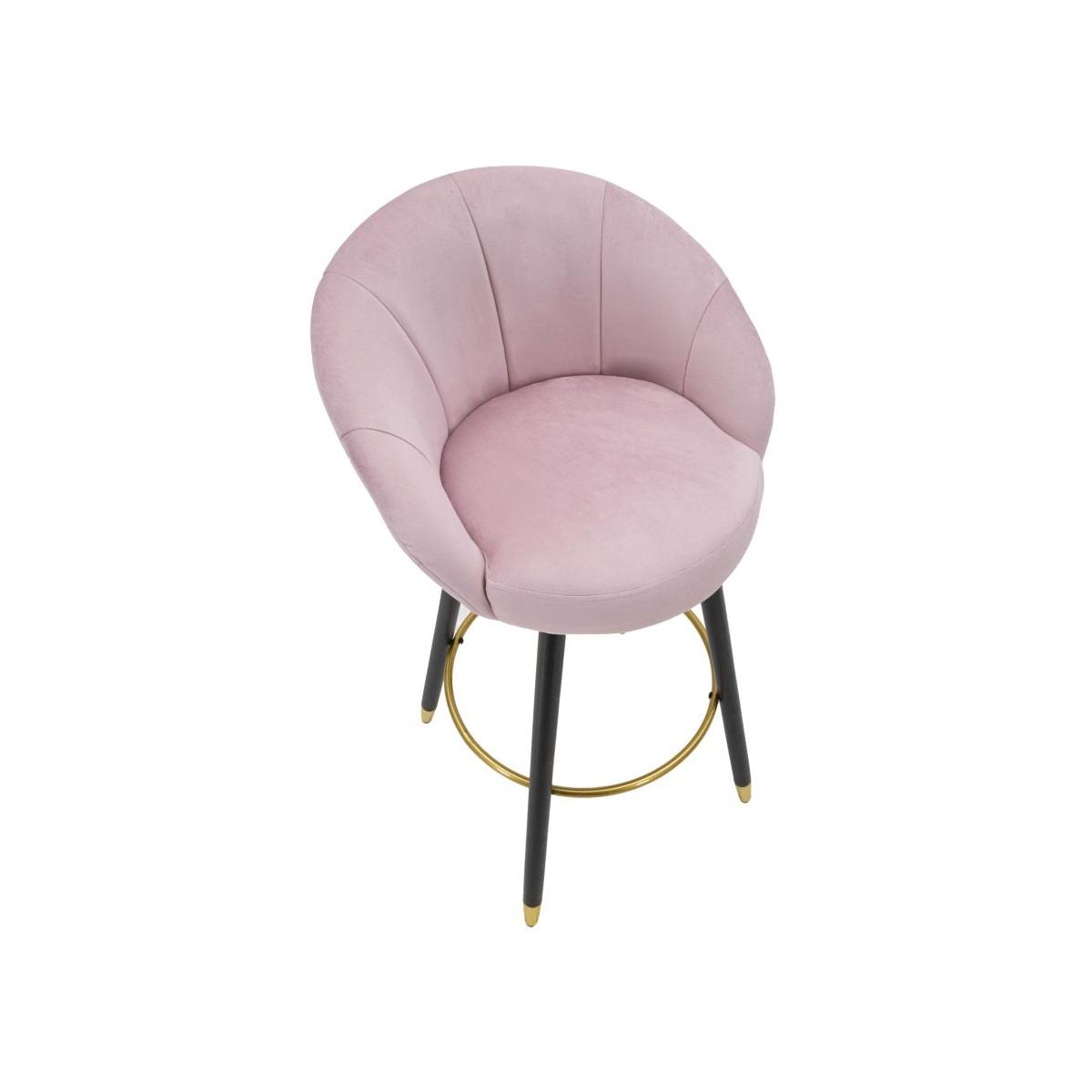 Sgabello bar prague rosa cm 55x56x104 (altezza seduta 80cm)