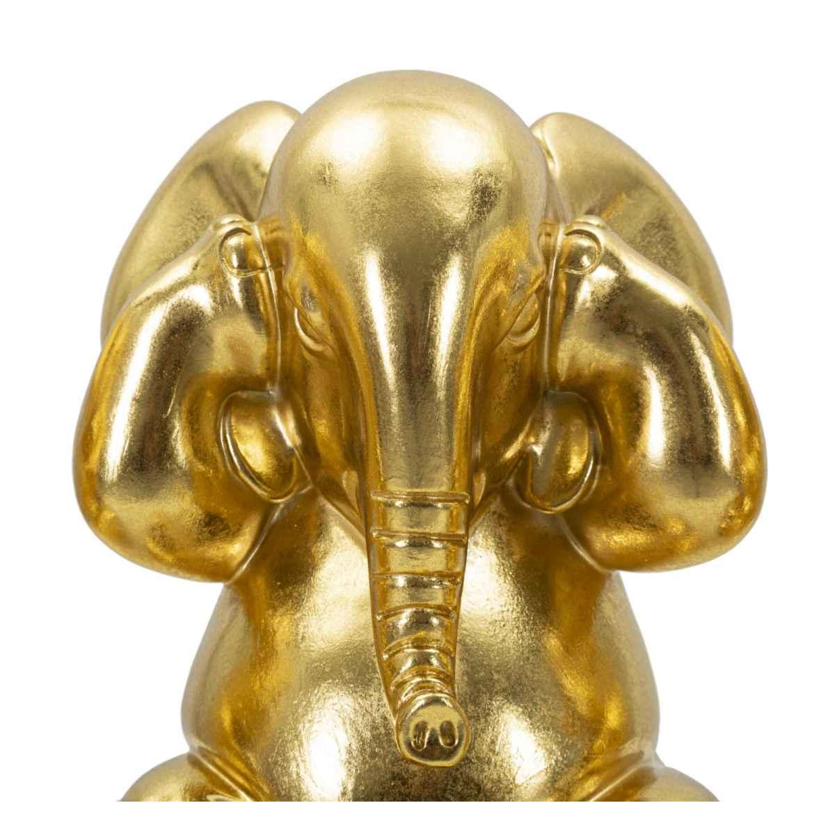 Elefante non vedo/non sento/ non parlo set 3 pz cm Ø 15,5x20,5