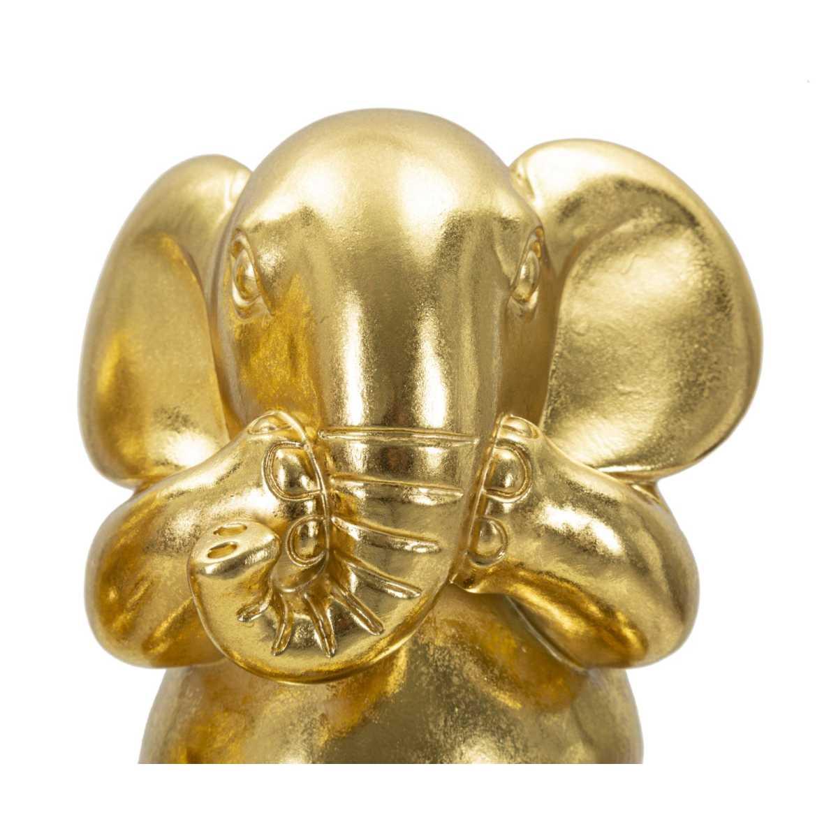 Elefante non vedo/non sento/ non parlo set 3 pz cm Ø 15,5x20,5