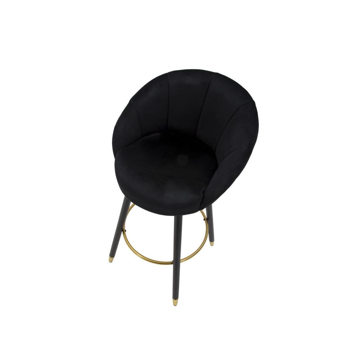 Sgabello bar prague nero cm 55x56x104 (altezza seduta 80cm)