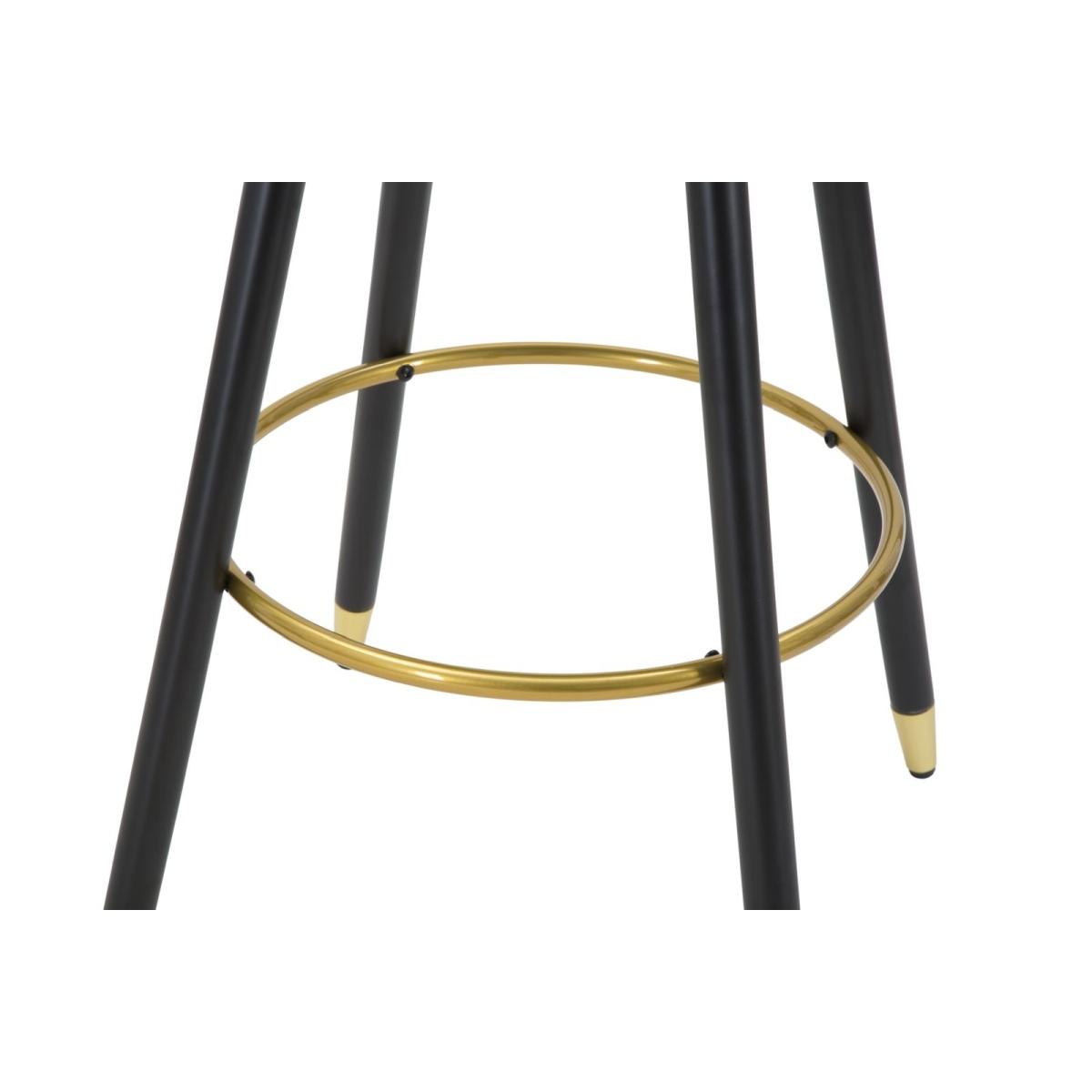 Sgabello bar prague nero cm 55x56x104 (altezza seduta 80cm)