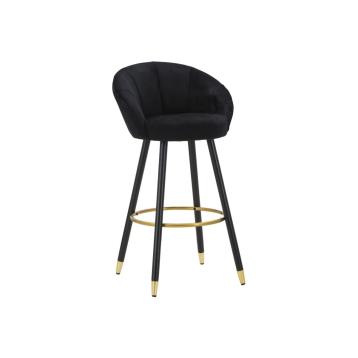 Sgabello bar prague nero cm 55x56x104 (altezza seduta 80cm)
