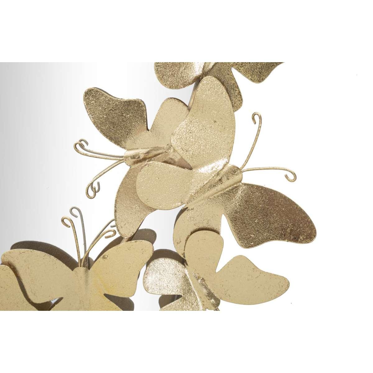 Specchio glam oval butterfly cm 59x3x89,5 (misura specchio cm 46x78)