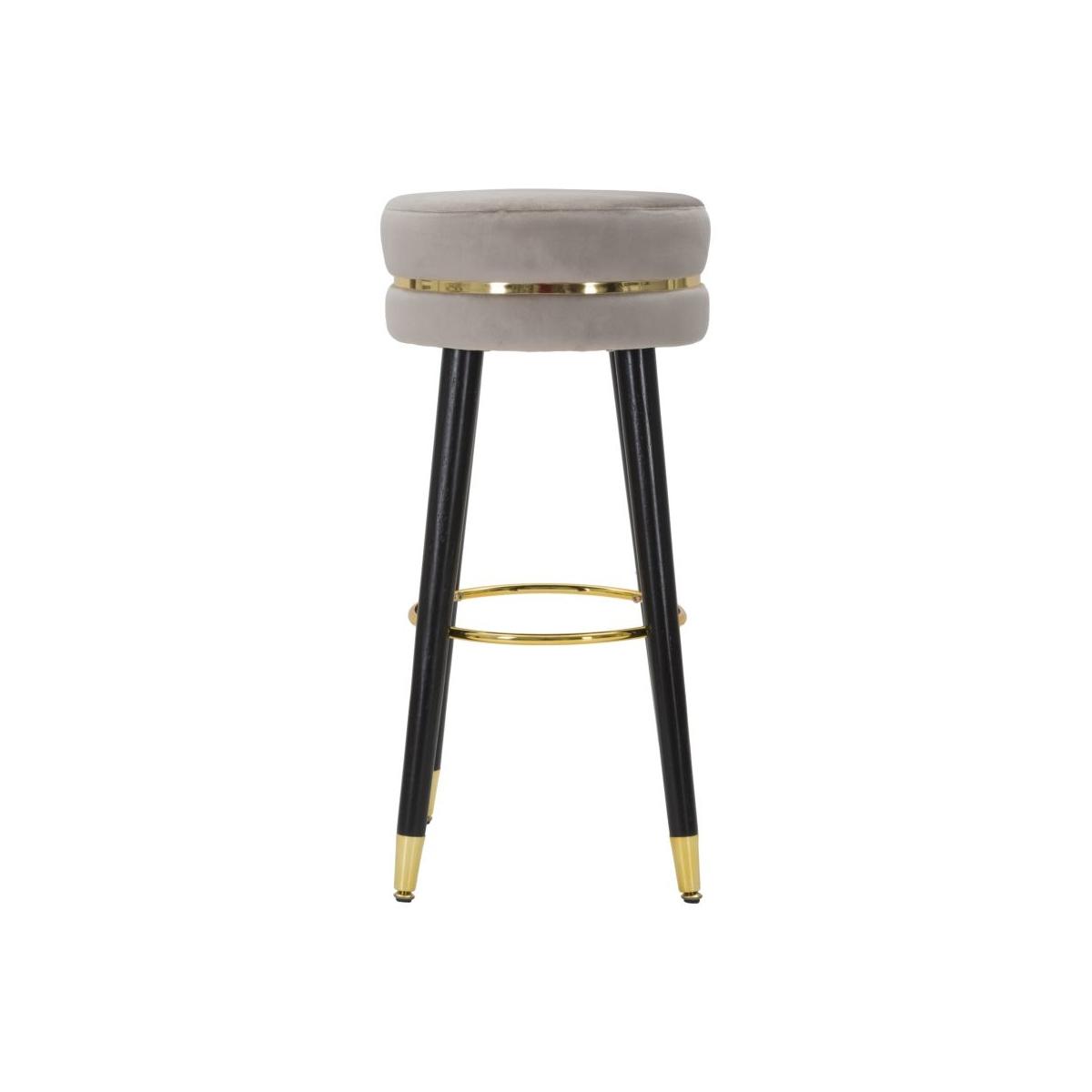 Sgabello bar paris grigio/gold cm Ø 35x74