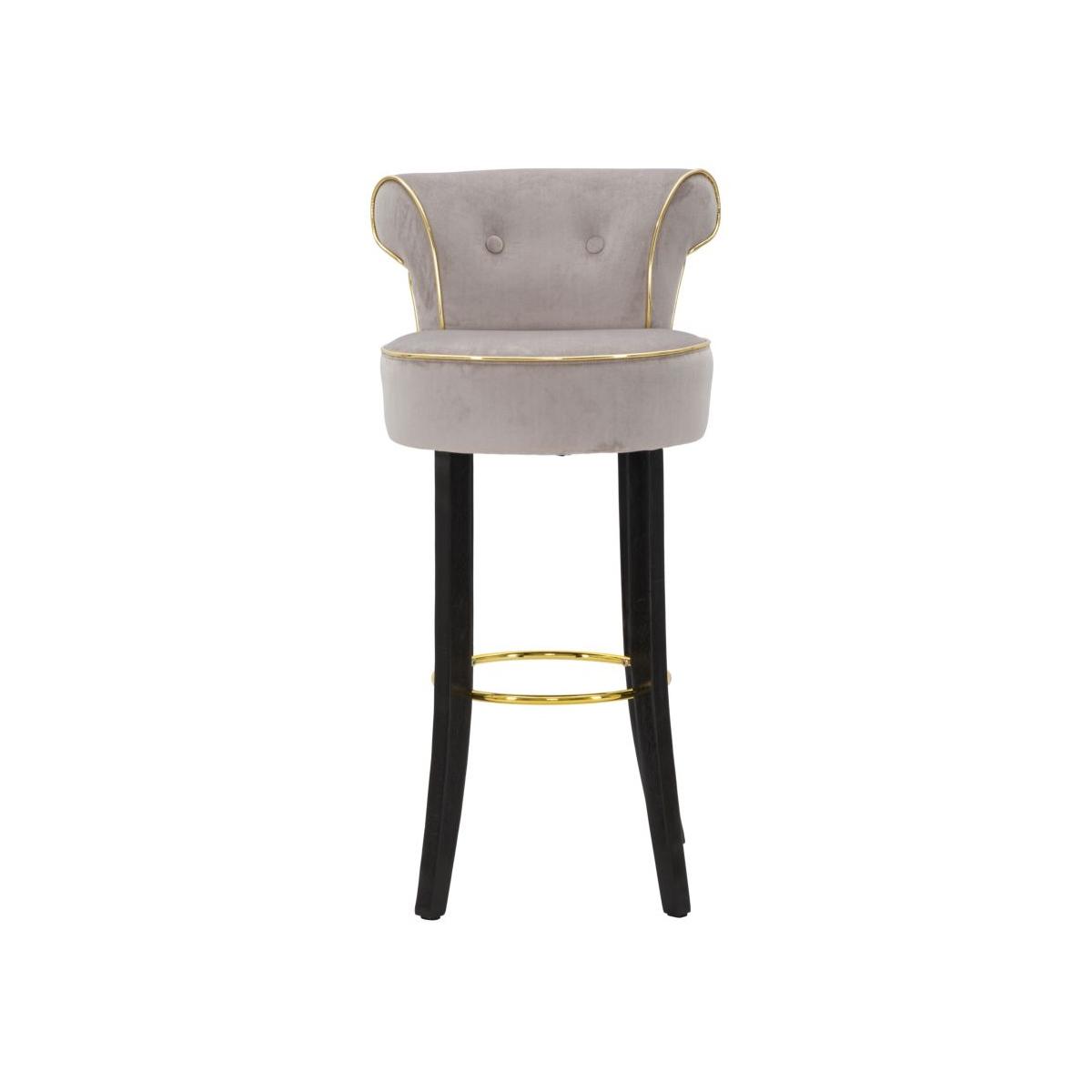Sgabello bar luxy grigio cm 46x48x96 (altezza seduta 75cm)