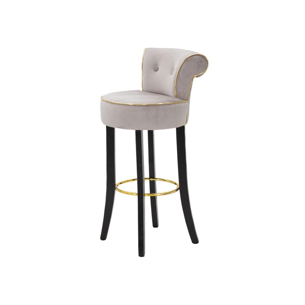 Sgabello bar luxy grigio cm 46x48x96 (altezza seduta 75cm)